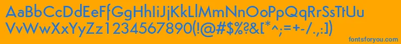 SemplicitaMediumフォントについての詳細 フォントSemplicitaMedium – オレンジの背景に青い文字