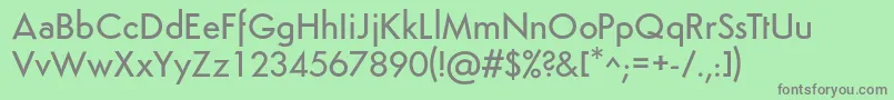 SemplicitaMedium Font – Gray Fonts on Green Background