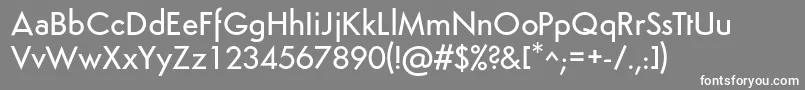 SemplicitaMedium Font – White Fonts on Gray Background