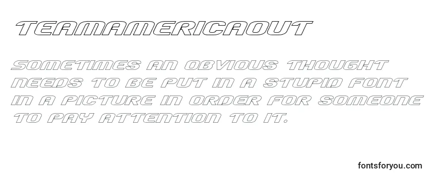 Teamamericaout Font