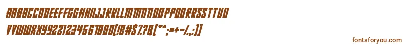 RussianDollmakerItalic-Schriftart – Braune Schriften