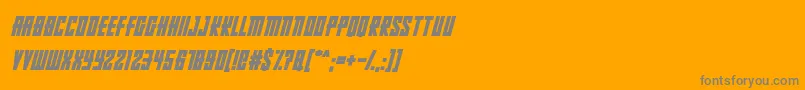 Police RussianDollmakerItalic – polices grises sur fond orange