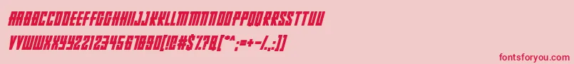 fuente RussianDollmakerItalic – Fuentes Rojas Sobre Fondo Rosa
