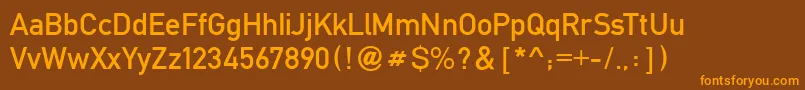 Шрифт FetteMittelschriftRegular – оранжевые шрифты на коричневом фоне