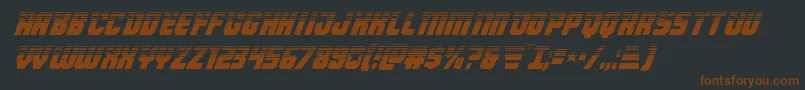 Armyrangershalfital Font – Brown Fonts on Black Background