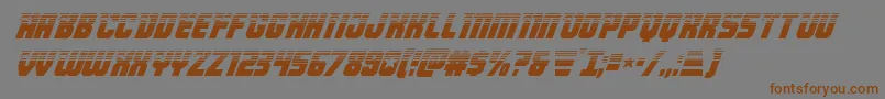 Armyrangershalfital-fontti – ruskeat fontit harmaalla taustalla
