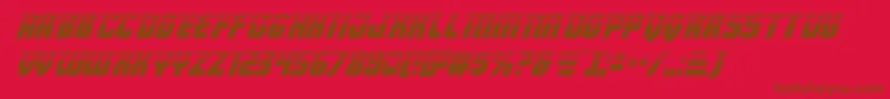 Armyrangershalfital Font – Brown Fonts on Red Background