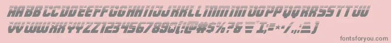 Armyrangershalfital Font – Gray Fonts on Pink Background