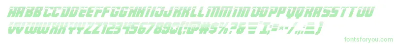 Armyrangershalfital Font – Green Fonts on White Background