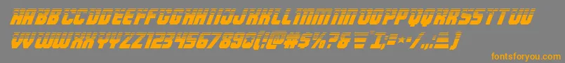 Armyrangershalfital Font – Orange Fonts on Gray Background