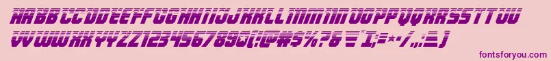Armyrangershalfital Font – Purple Fonts on Pink Background