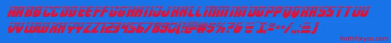 Шрифт Armyrangershalfital – красные шрифты на синем фоне