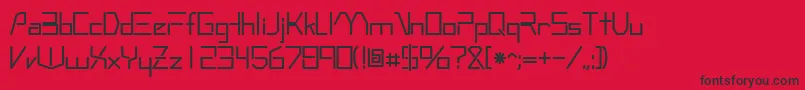 RobotypeRegular Font – Black Fonts on Red Background