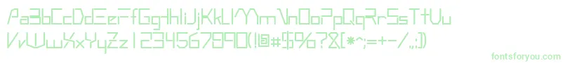 フォントRobotypeRegular – 白い背景に緑のフォント