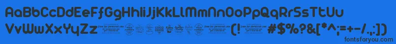 Arista2.0Regulartrial Font – Black Fonts on Blue Background