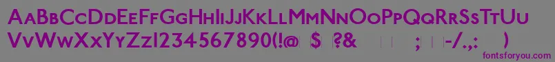 PaddingtonscBold Font – Purple Fonts on Gray Background