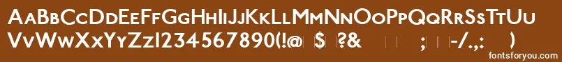 PaddingtonscBold Font – White Fonts on Brown Background