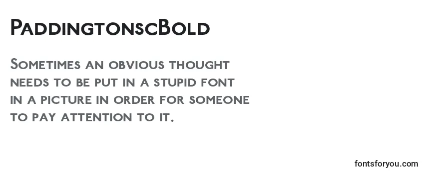 PaddingtonscBold-fontti