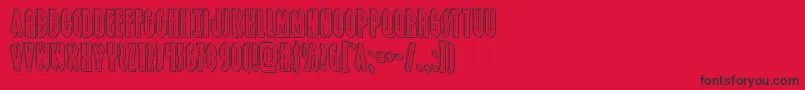 Grendelsmotherengrave Font – Black Fonts on Red Background