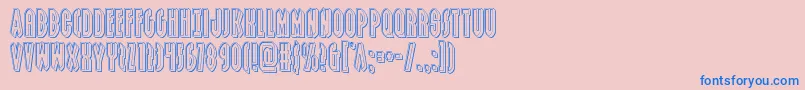 Grendelsmotherengrave Font – Blue Fonts on Pink Background
