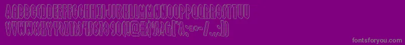 Lisätietoja Grendelsmotherengrave-fontista Grendelsmotherengrave-fontti – harmaat kirjasimet violetilla taustalla