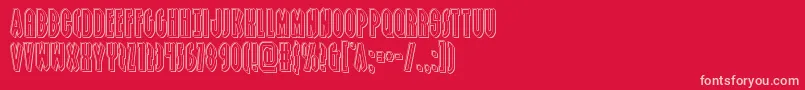 Grendelsmotherengrave Font – Pink Fonts on Red Background