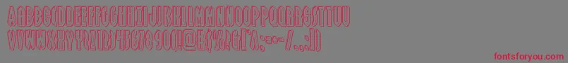 Grendelsmotherengrave Font – Red Fonts on Gray Background