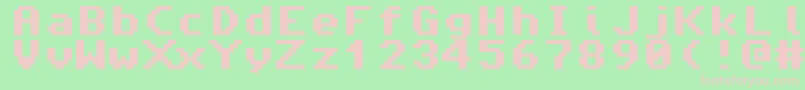 AmigaForever Font – Pink Fonts on Green Background