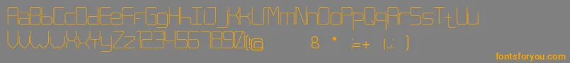 Orgasmo Font – Orange Fonts on Gray Background