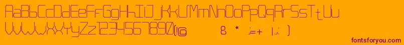 Orgasmo Font – Purple Fonts on Orange Background