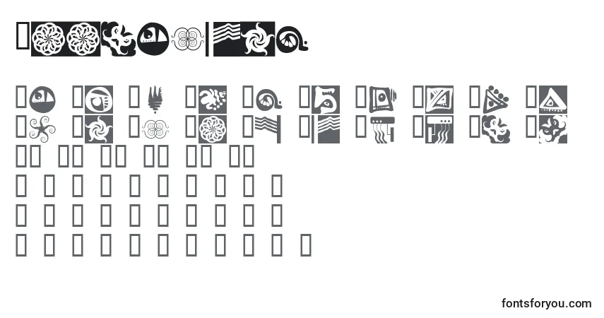 Шрифт Annsample – алфавит, цифры, специальные символы