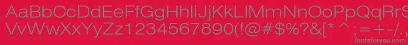 Swz721le Font – Gray Fonts on Red Background