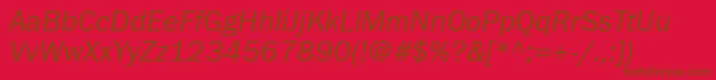 Lisätietoja FranklingothbookgttItalic-fontista FranklingothbookgttItalic-fontti – ruskeat fontit punaisella taustalla