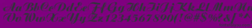 Boyarskyc Font – Black Fonts on Purple Background