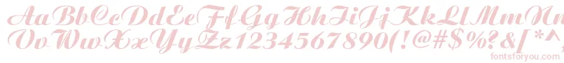 Boyarskyc Font – Pink Fonts on White Background