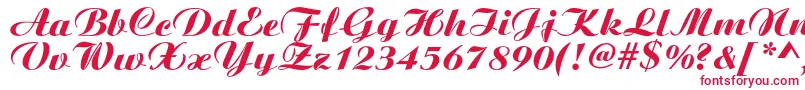 Boyarskyc-Schriftart – Rote Schriften