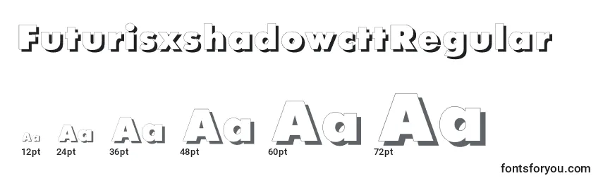 FuturisxshadowcttRegular Font Sizes