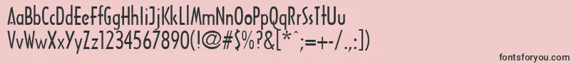 フォントArchtura – ピンクの背景に黒い文字