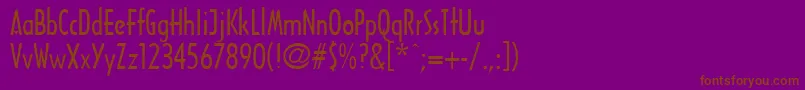 Шрифт Archtura – коричневые шрифты на фиолетовом фоне