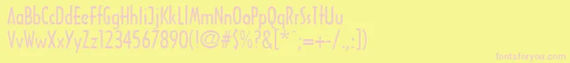 More about Archtura Font Archtura Font – Pink Fonts on Yellow Background