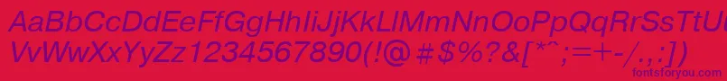 Prg2 Font – Purple Fonts on Red Background