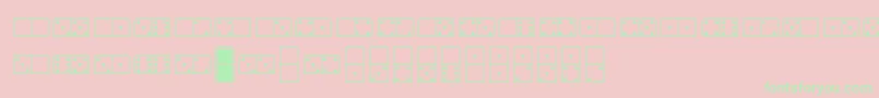 Whitedominoes Font – Green Fonts on Pink Background