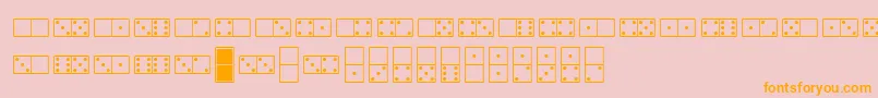 fuente Whitedominoes – Fuentes Naranjas Sobre Fondo Rosa