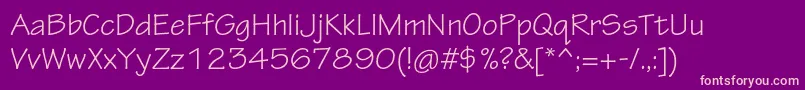 TektonproRegular Font – Pink Fonts on Purple Background