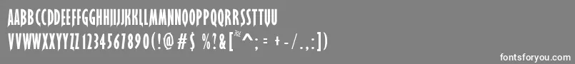 フォントLoad – 灰色の背景に白い文字