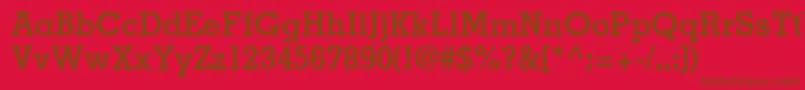 fuente JaakSsiBold – Fuentes Marrones Sobre Fondo Rojo