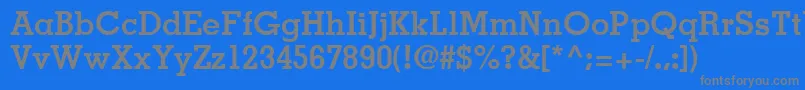 JaakSsiBold Font – Gray Fonts on Blue Background