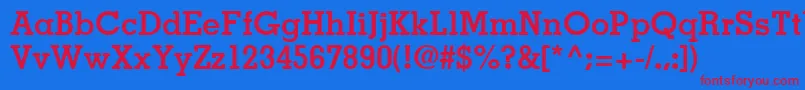 More about JaakSsiBold Font JaakSsiBold Font – Red Fonts on Blue Background