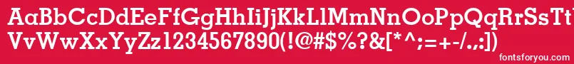 JaakSsiBold Font – White Fonts on Red Background