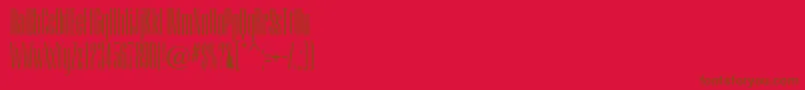 Camertoncc Font – Brown Fonts on Red Background